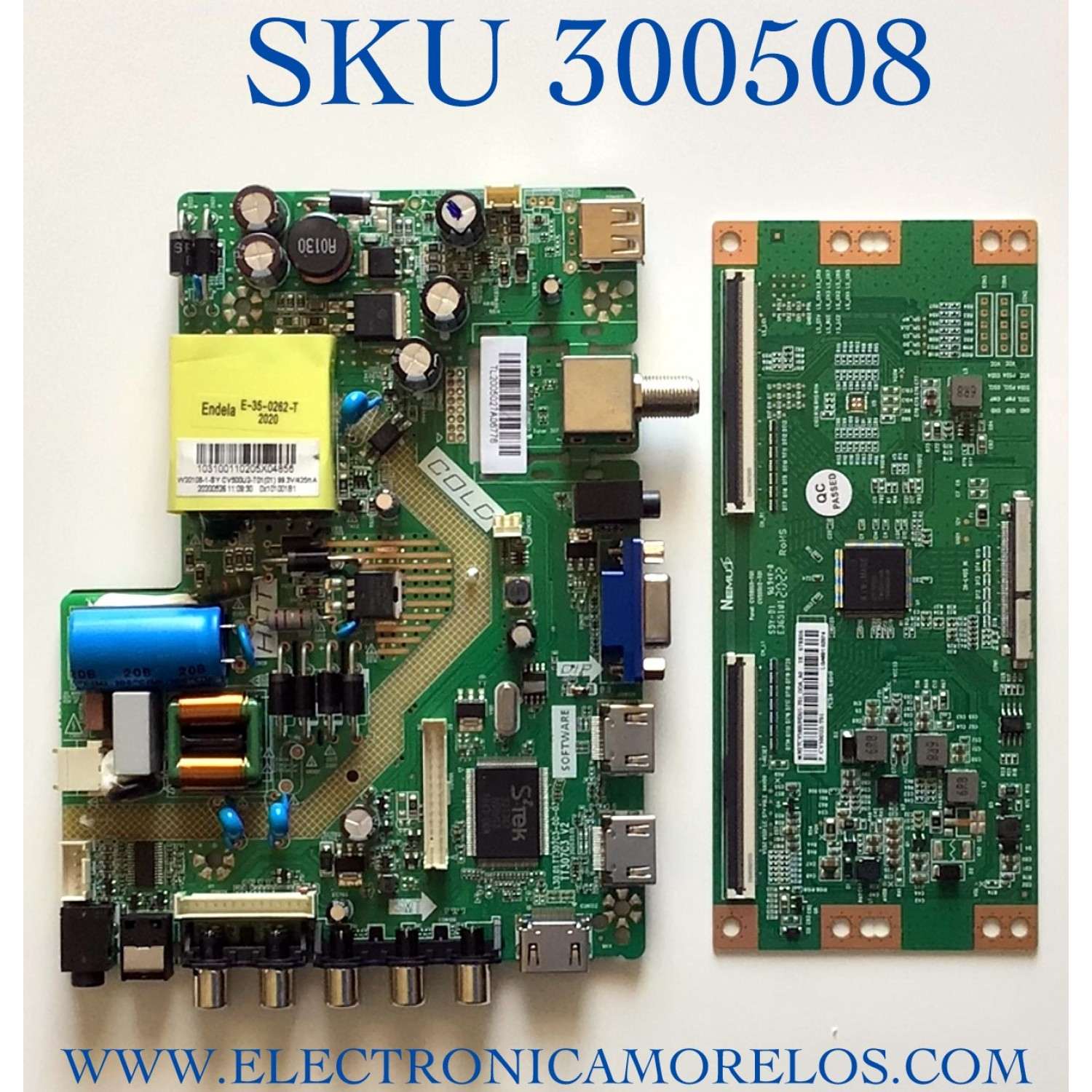 KIT DE TARJETAS PARA TV WESTINGHOUSE / NUMERO DE PARTE W20108-1-SY / TT307C3 V2 / CV500U2-T01(01) / 20200526 / TL2005027A / T-CON TCV580UHDU1-T01 / CV580U1-T01 / N2TCV580UHDU1-T01_GOA_A0 / N2TCV580UHDU1-T01_G0A_A0 / PANEL CC580PV7D / MODELO LT-58MAW705